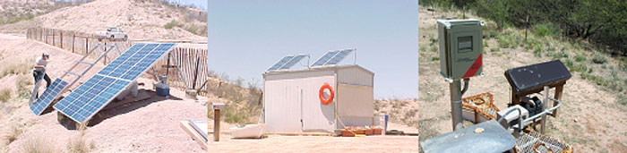 Solar panels around Apache